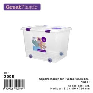 CAIXA MULTIUSOS B. C/ TAMPA 51 x 41 x 36 CM