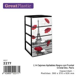 T. EIFFEL PRATELEIRA EMPELHAVEL CONJ. 4