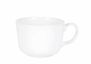 CHAVENA DE PORCELANA BRANCA 475 CC