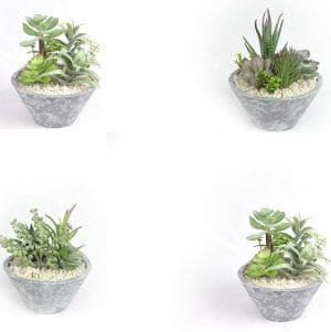 R. Vaso c/ planta artificial 15 CM