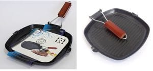 GRELHADOR C/ PEGA DESDOBRAVEL 26 X 26 CM