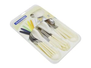 J. CONJ. 25 PÇS TRANSMONTINA BEGE