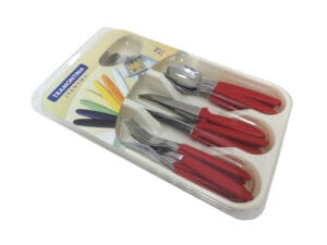 J. CONJ. 25 PÇS TRANSMONTINA VERMELHO