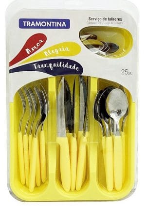 J. CONJ. 25 PÇS TRANSMOPNTINA AMARELO
