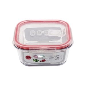 F. CAIXA VIDRO QUAD. C/ TAMPA RESPIRO 800 ML