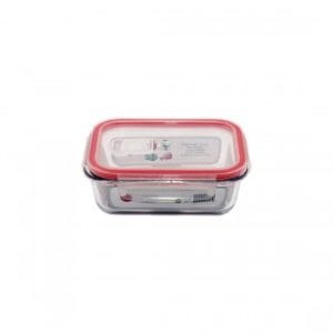 F. CAIXA VIDRO RECT. C/ TAMPA RESPIRO 370 ML