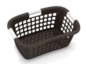 CESTO DE ROUPA HIPBASKET ALTO CINZA 33 L