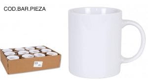 CANECA PORCELANA BRANCA 320 CC