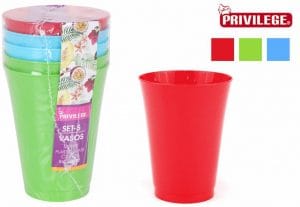 I. CONJ. 5 COPOS PLASTICO LIGTH