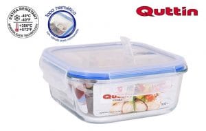 H. TAP. HERMETICO QUAD. C/ TAMPA RESPIRO 18.5 x 18.5 CM