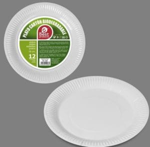 BIO CONJ. 12 PRATOS CARTAO 18 CM