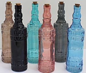 GARRAFA VIDRO C/ ROLHA CORTIÇA 700 ML