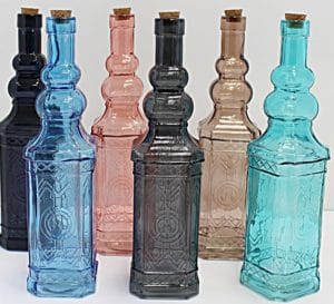 GARRAFA VIDRO C/ ROLHA CORTIÇA 700 ML