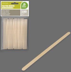 BIO CONJ. 100 PALETINAS MADEIRA 110 x 5 MM