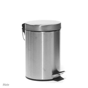 I.BALDE LIXO C/PEDAL INOX 12 LT
