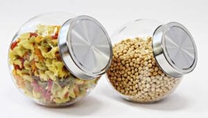 FRASCO DE VIDRO C/ TAMPA INOX 1500 ML