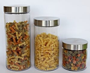 FRASCO DE VIDRO C/ TAMPA INOX 1000 ML