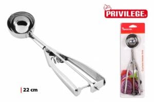 B. COLHER DE GELADO INOX 22 CM