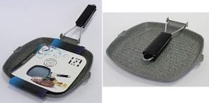 GRELHADOR C/ PEGA DESDOBRAVEL 24 X 24 CM