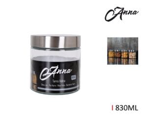 I FRASCO DE VIDRO C/TAMPA INOX ANA 830 ML