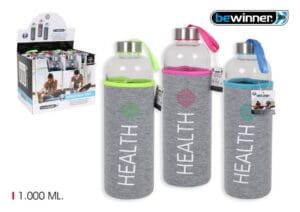 GARRAFA VIDRO C/ TAMPA 1 L BEWINNER