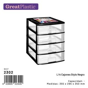 PRETO PRATELEIRA EMPELHAVEL CONJ. 4