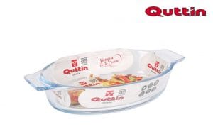 ASSADEIRA EM VIDRO OVAL 20 x 11.5 CM 400CC