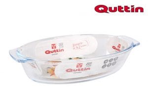 ASSADEIRA EM VIDRO OVAL 23.8 x 12.9 x 5.7 CM