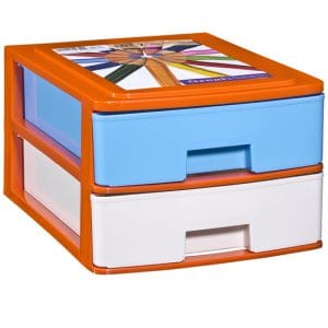 COR PRATELEIRA 2 GAVETAS