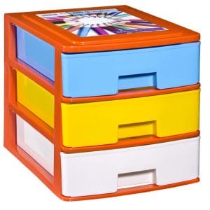 COR PRATELEIRA 3 GAVETAS