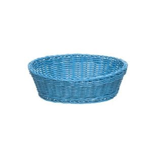 C. CESTO DO PAO OVAL AZUL CLARO