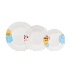 S. SERVIÇO DE MESA PORCELANA 18 PEÇAS - COLORADO