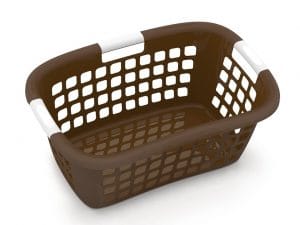 CESTO DE ROUPA HIPBASKET ALTO CASTANHO 33 L