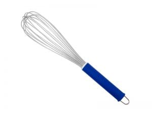 BATEDOR DE BOLOS 30 CM INOX AZUL