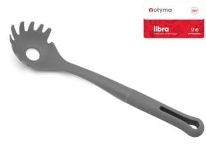 Q. J. COLHER DE ESPARGUETE LIBRA CINZA