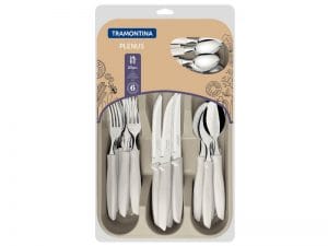 J. CONJ. 25 PÇS TRANSMONTINA CINZA CLARO