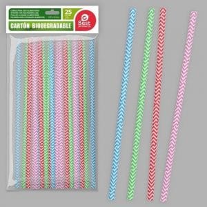 CONJ. 25 PALHINHAS CORES 19.7 X 6 MM BIODEGRADAVEL