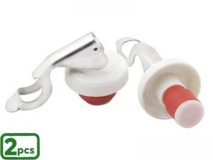 G. CONJ. 2 TAMPAS GARRAFAS METALTEX