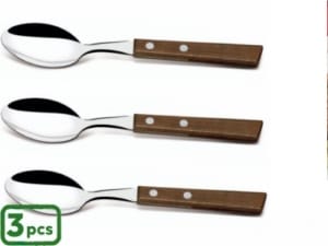 RI CONJ. 3 COLHERES MESA C/MADEIRA