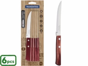 RIG CONJ. 6 FACAS MESA INOX C/MADEIRA