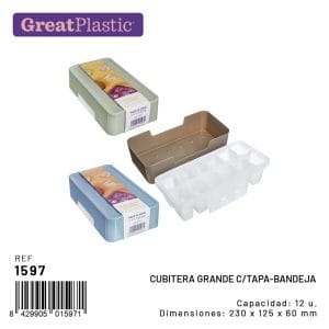 CUBETES DE GELO C/ TAMPA C/ 12