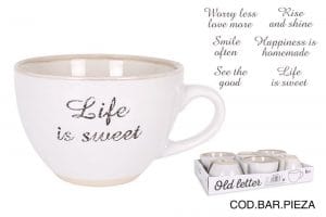 A. CHAVENA DE PORCELANA 425 CC