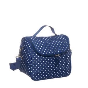 C. SACO TERMICO AZUL - BOLINHAS