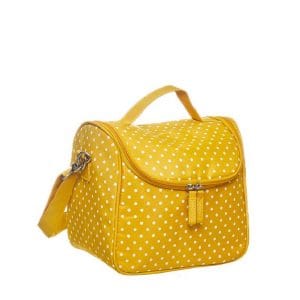 C. SACO TERMICO AMARELO - BOLINHAS