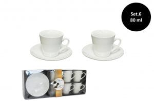 CONJ. 6 CHAVENAS DE CAFE C/ PIRES