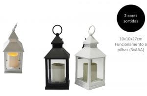 LANTERNA LED 10.5  X 10.5  X 23.5 CM