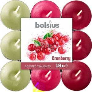 CONJ. 18  VELAS TEALIGHTS WILD CRANBERRY