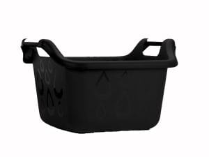 BACIA QUADRADA C/ ASA 36 L PRETO