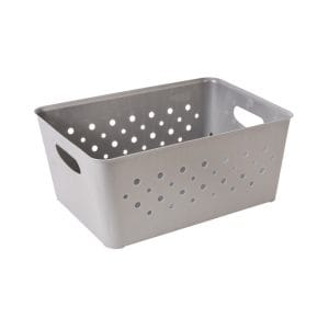 CESTO MULTIUSOS CINZA CLARO 10 L