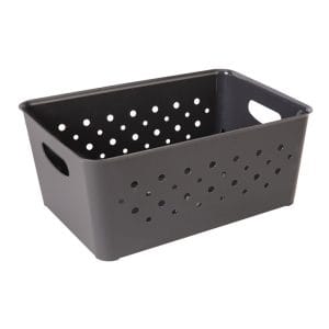 CESTO MULTIUSOS CINZA ESCURO 14 L